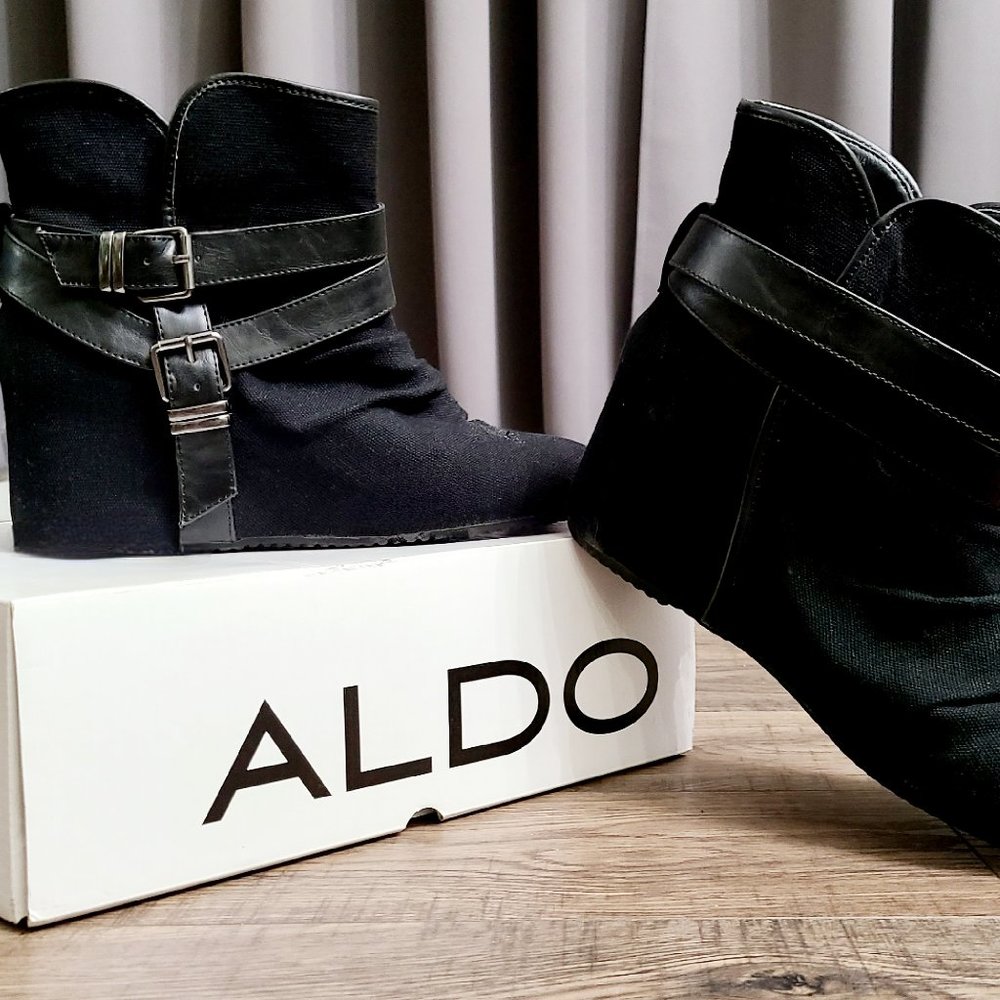 Black Booties with Buckles